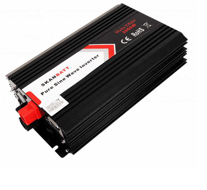Hovedbilde SKANBATT Inverter 12V 2000W Ren Sinus m/Trådløs ...