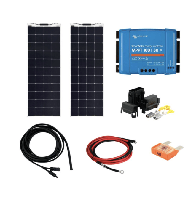 Hovedbilde Solcellepakke båt Medium 320W 135x67 - 2 stk.160w ...