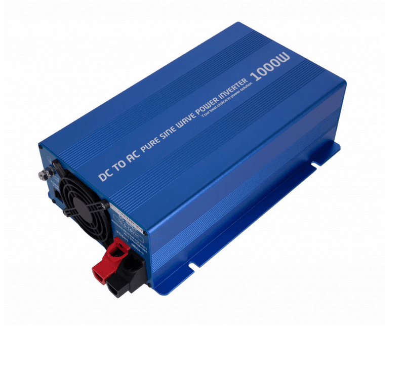 INVERTER 12V 1000W Ren sinus m/fjernkontroll