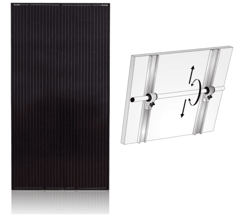 Solcellepanel Båt med NOA rekkefester 200W