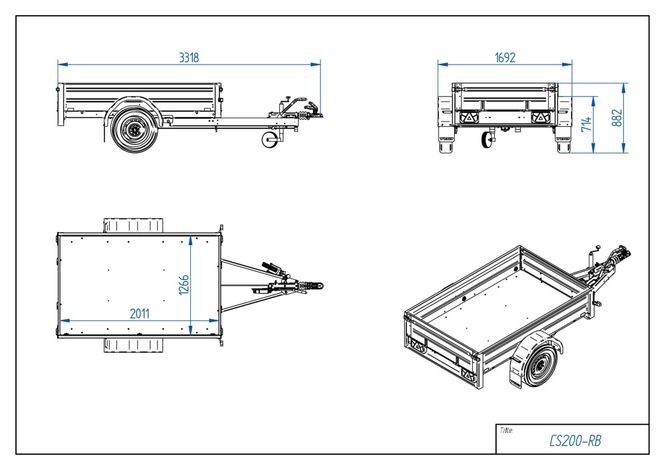 Hovedbilde Tiki CS200-RB/1000kg