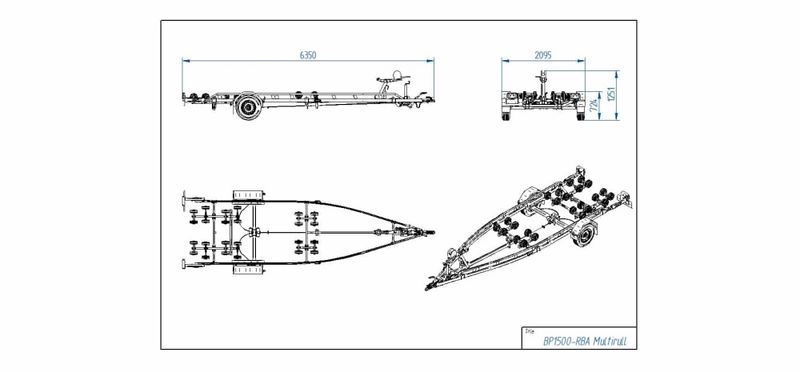 Tiki Båthenger BP1500-RBA Multiroller